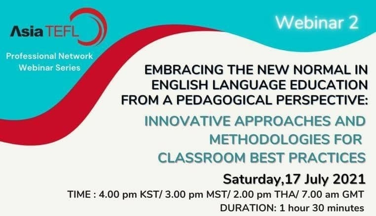 Asia TEFL hamkorligida 2021-yil 17-iyul kuni soat 12:00da ingliz tili o'qituvchilari uchun ZOOM orqali seminar-trening o'tkazilishini e'lon qiladi