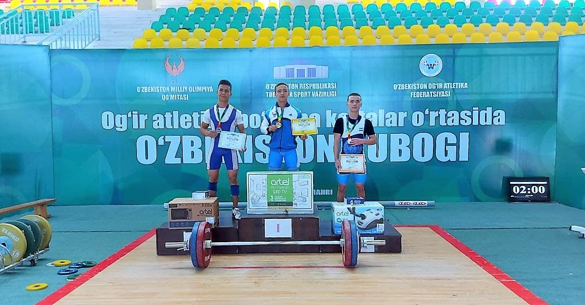 Samarqand davlat universiteti talabasi og'ir atletika bo'yicha kattalar o'rtasida o'tkazilgan O'zbekiston kubogida birinchi o'rinni qo'lga kiritdi