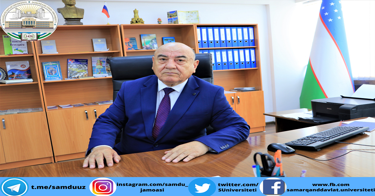 1964-yildan hozirga qadar Samarqand davlat universitetida faoliyat ko‘rsatib kelmoqdaman. Bir qator professor-o‘qituvchilarni ta’lim tarbiyasini olib, shu darajaga erishdim.