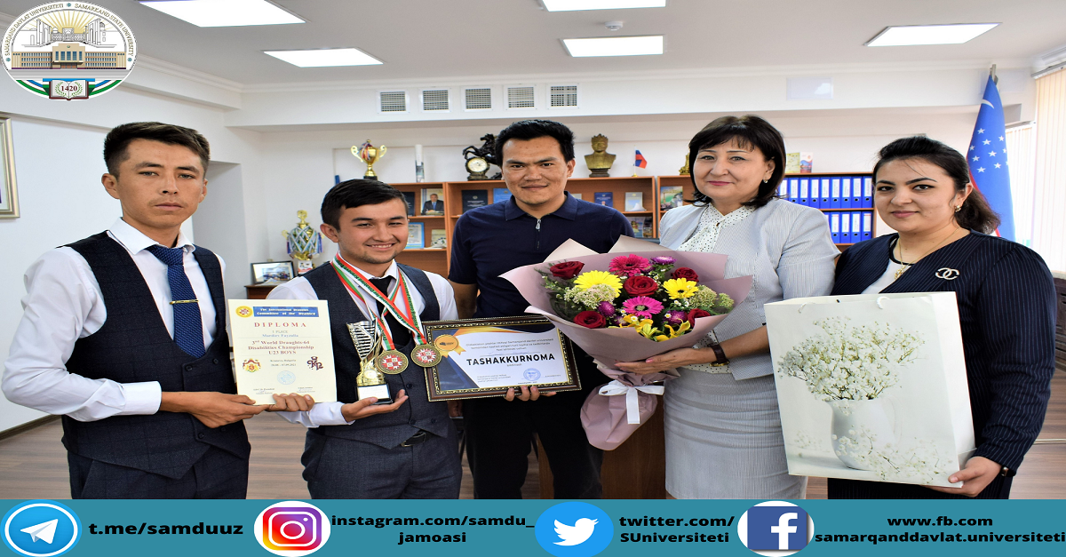 Samarqand davlat universiteti talabasi Fayzullo Mardiyev Bolgariyada o'tkazilgan jahon chempionatida faxrli birinchi o'rinni qo'lga kiritdi