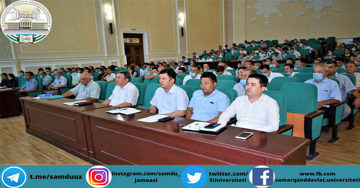 Yangi o‘quv yiliga tayyorgarlik masalalari muhokama qilindi.