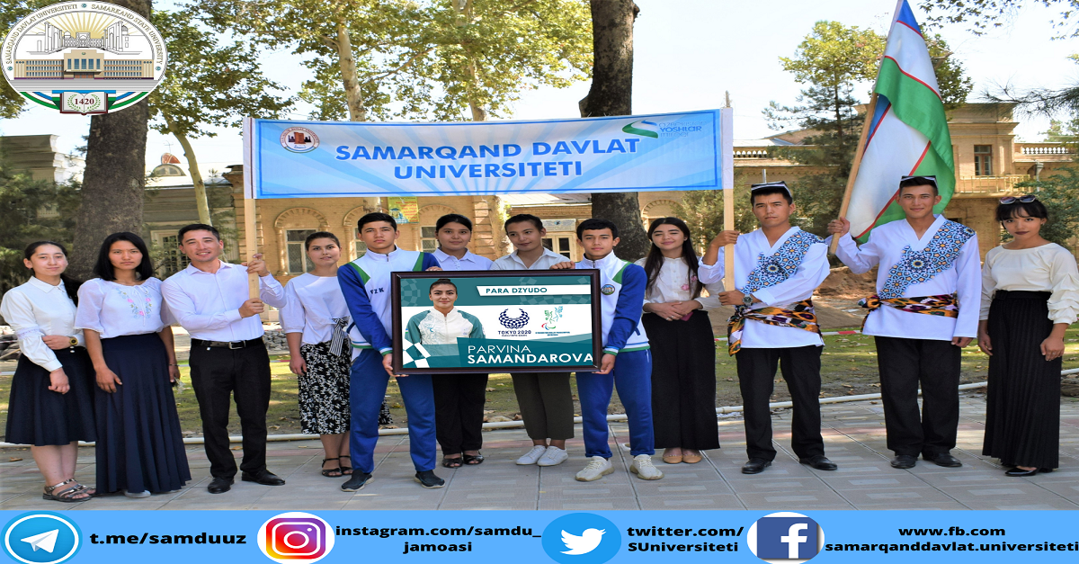 Samarqand davlat universitetining 30 000 kishilik jamoasi PARVINA SAMANDAROVAni qo‘llab-quvvatlaydi, omad tilaydi