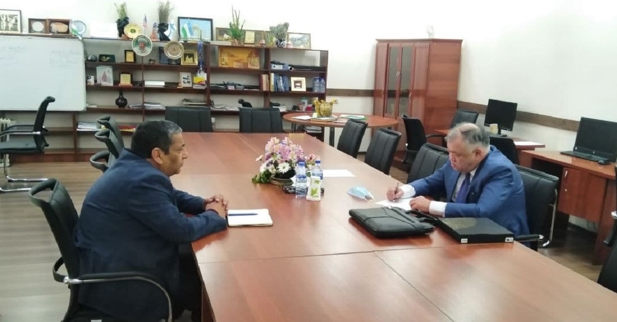 Samarqand davlat universitetiga Qozog’istonning Y.A. Buketov nomidagi Karaganda universitet rektori tashrifi