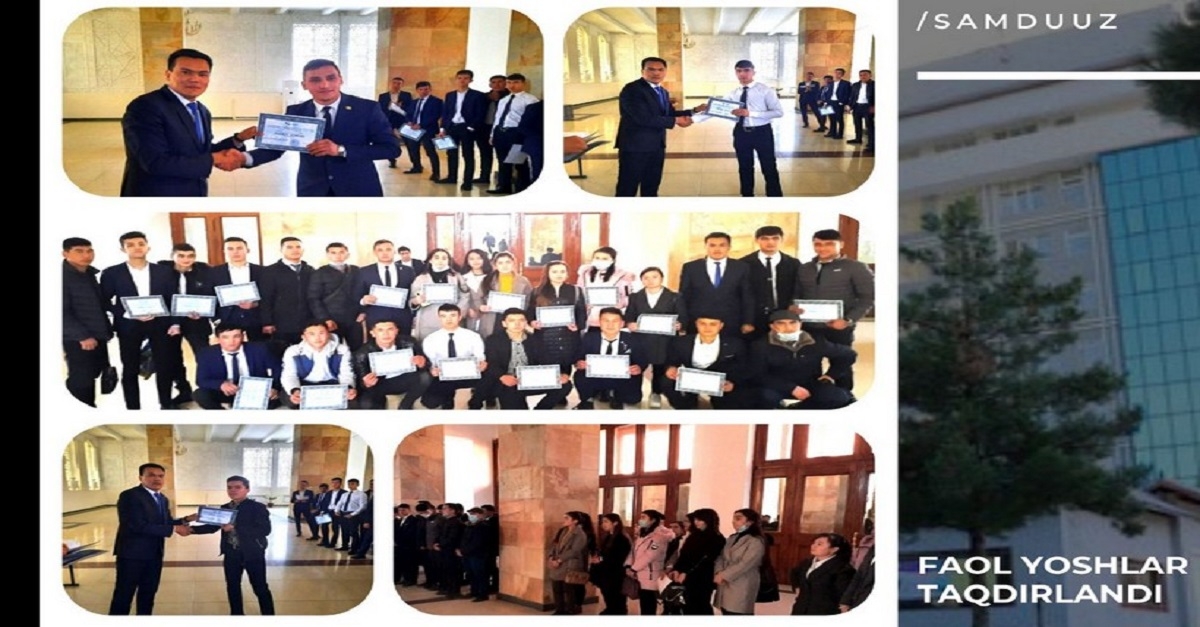 Faol talabalar taqdirlandi!