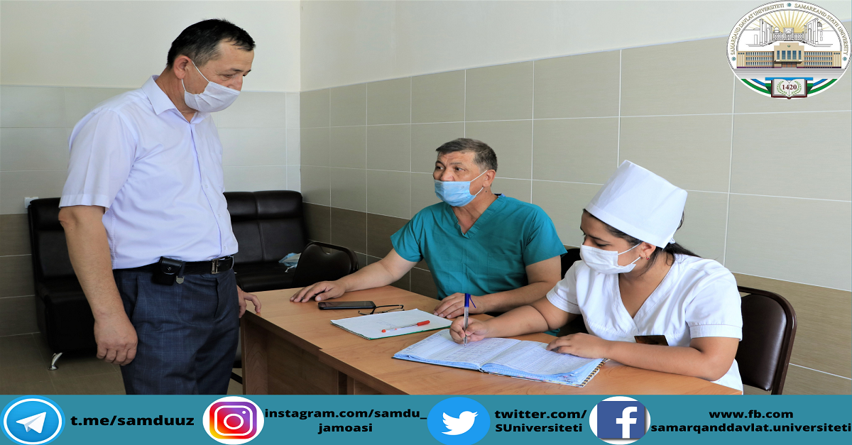 Samarqand davlat universiteti professor-o‘qituvchilari va talabalari uchun vaksinatsiyalash jarayonlari davom etmoqda.