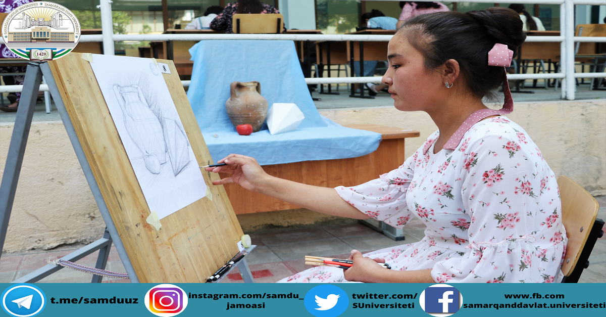 Samarqand davlat universitetiga hujjat topshirgan abituriyentlar uchun kasbiy (ijodiy) imtihonlar davom etmoqda.