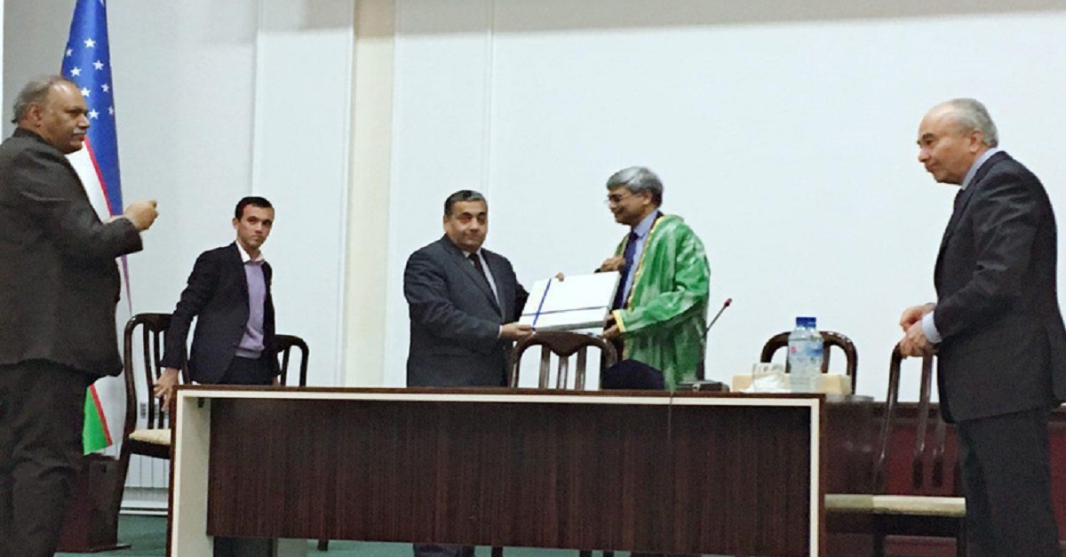 Hindiston elchisi universitetda hamkorlikni rivojlantirishni taklif qildi  