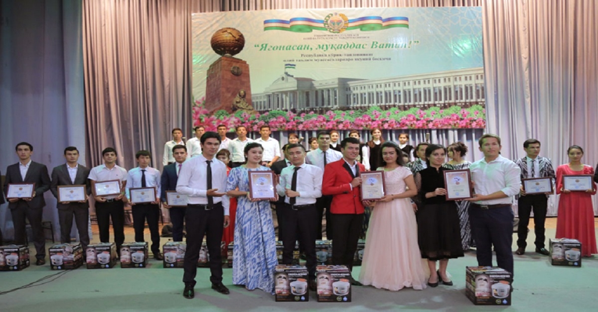 “Yagonasan, muqaddas Vatan!” respublika ko’rik-tanlovining respublika bosqichi bo’lib o’tdi