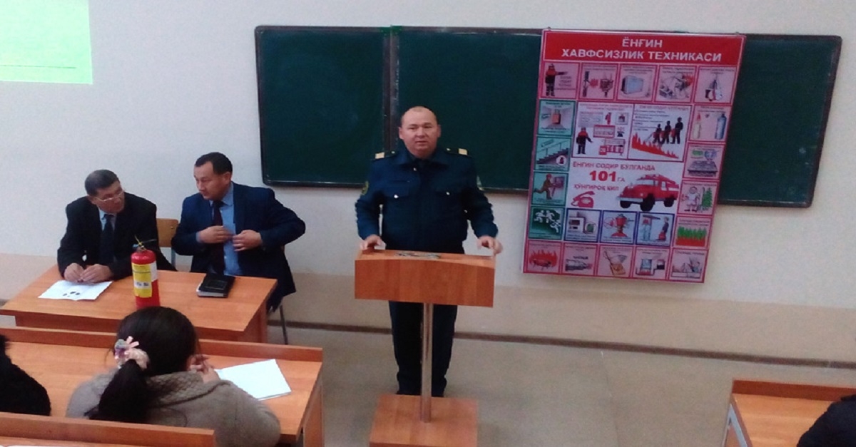 «Yong’in havfsizligi va gazlardan zaharlanishning oqibatlari» mavzusida Biologiya va kimyo fakulteti Kimyo yo’nalishida tadbir o’tkazildi