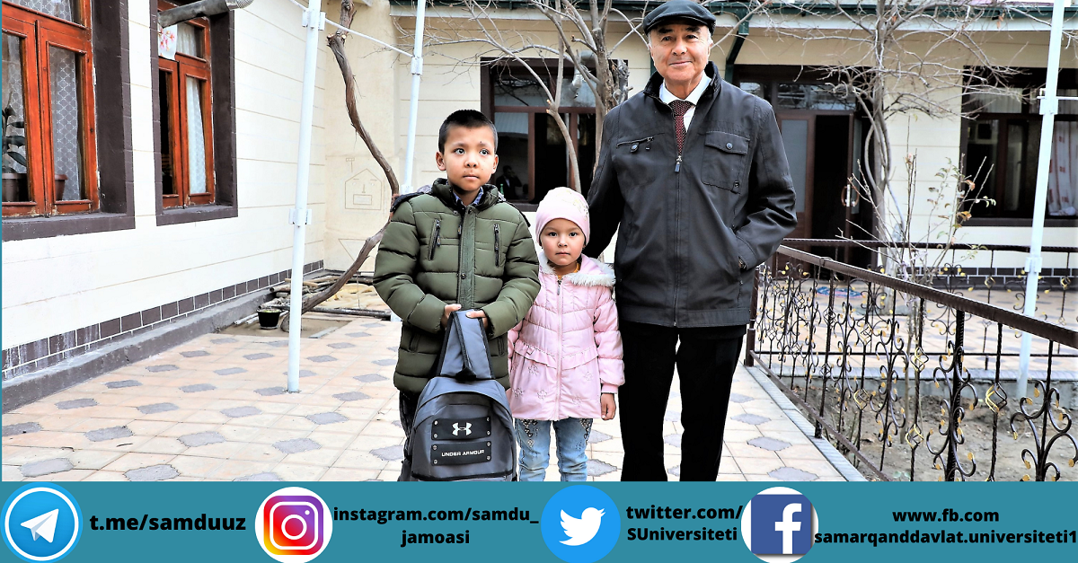 Уй шароитида якка тартибда таълим олувчи мактаб ўқувчилари ҳолидан хабар олинди