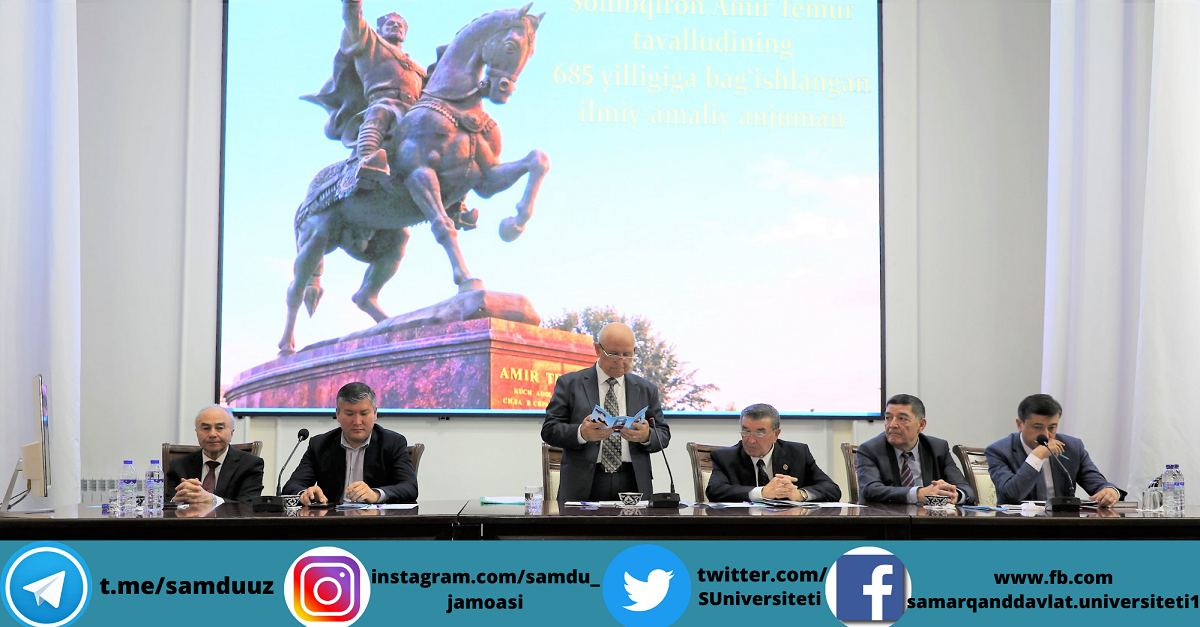“Amir Temur – mangulik faxrimiz va iftixorimiz” mavzusidagi ilmiy-amaliy konferensiya