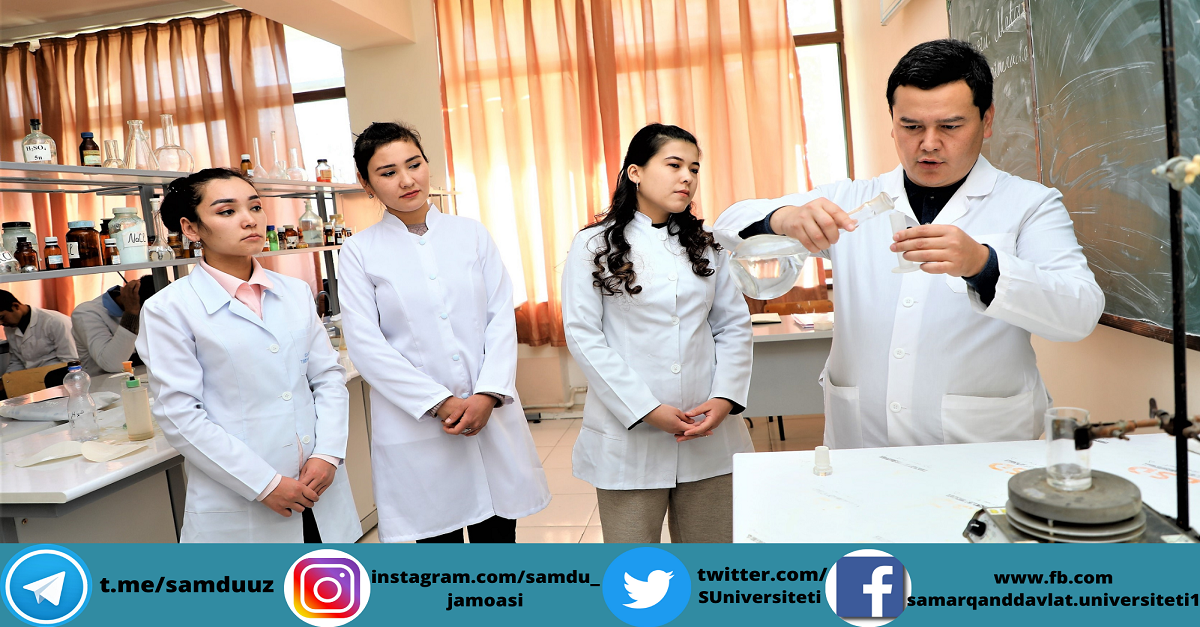 Kimyo fakultetidagi o'quv-laboratoriya jarayonlari