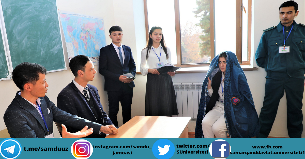 Samarqand davlat universiteti tarix fakulteti “Moziydan sado” to‘garagining navbatdagi soni “Konstitutsiya - bosh qomusimiz” mavzusida bo‘ldi. Tadbir ko‘tarinki kayfiyatda o‘tkazildi.