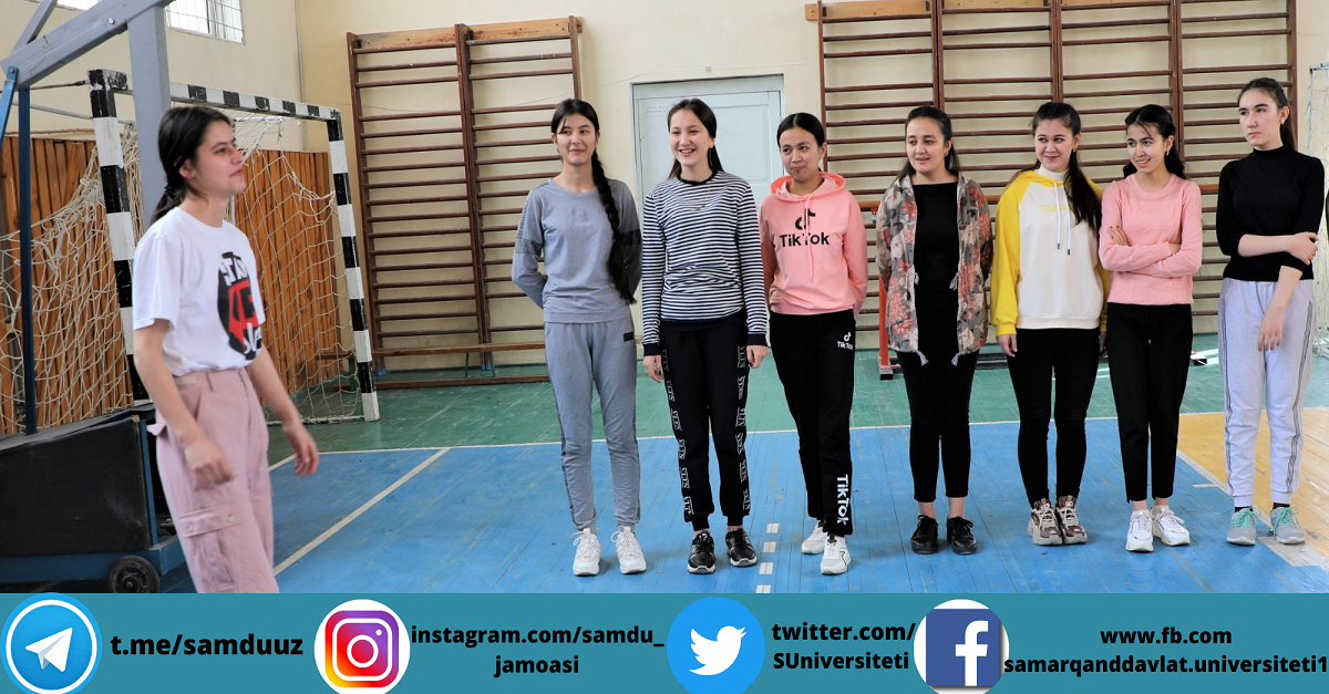 Самарқанд давлат университети талабаларининг жисмоний тайёргарлик даражаси баҳоланмоқда