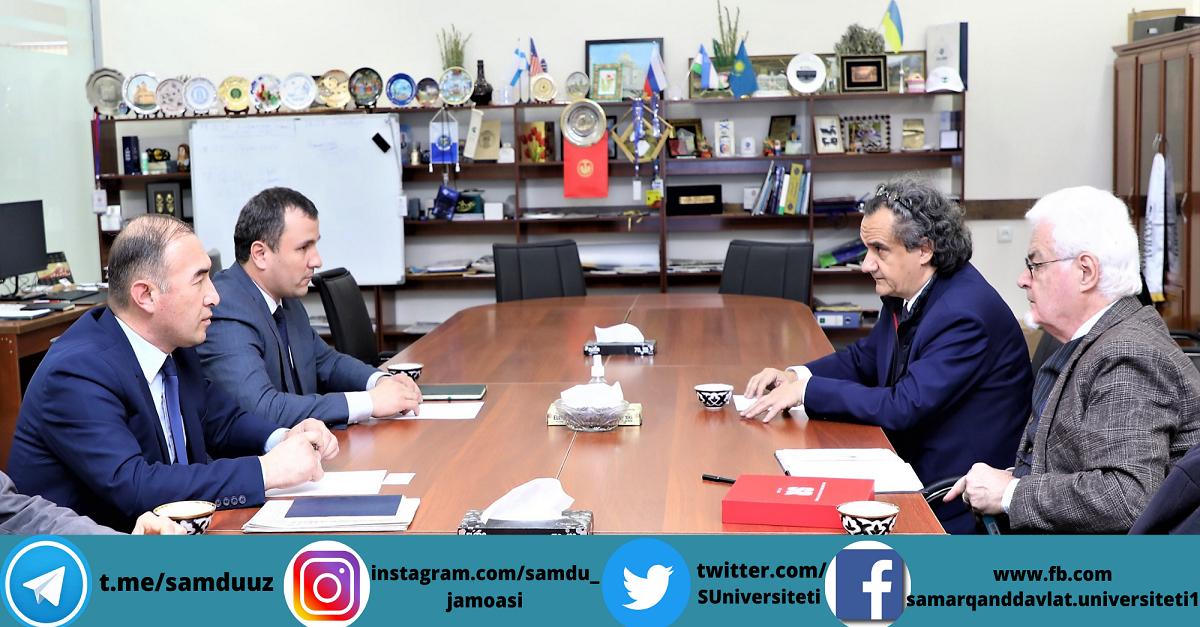 Samarqand davlat universiteti va Fransiya oliy ta’lim tizimi hamkorlik masalalari muhokama etildi