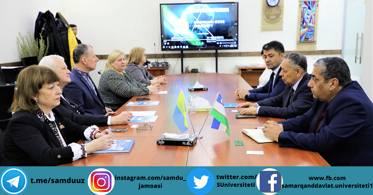 Украина олий таълим муассасалари билан ҳамкорлик масалалари муҳокама этилди