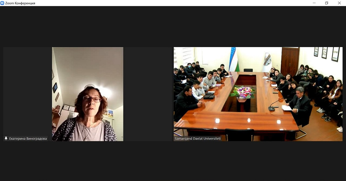 Moskva davlat universiteti professor-o'qituvchilari talabalarimizga dars bermoqda