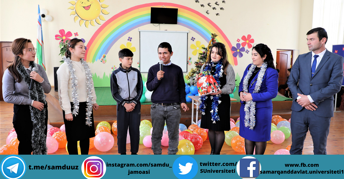 Tyutor va talabalar imkoniyati cheklangan bolalarga Yangi yil bayrami kayfiyatini ulashishdi…