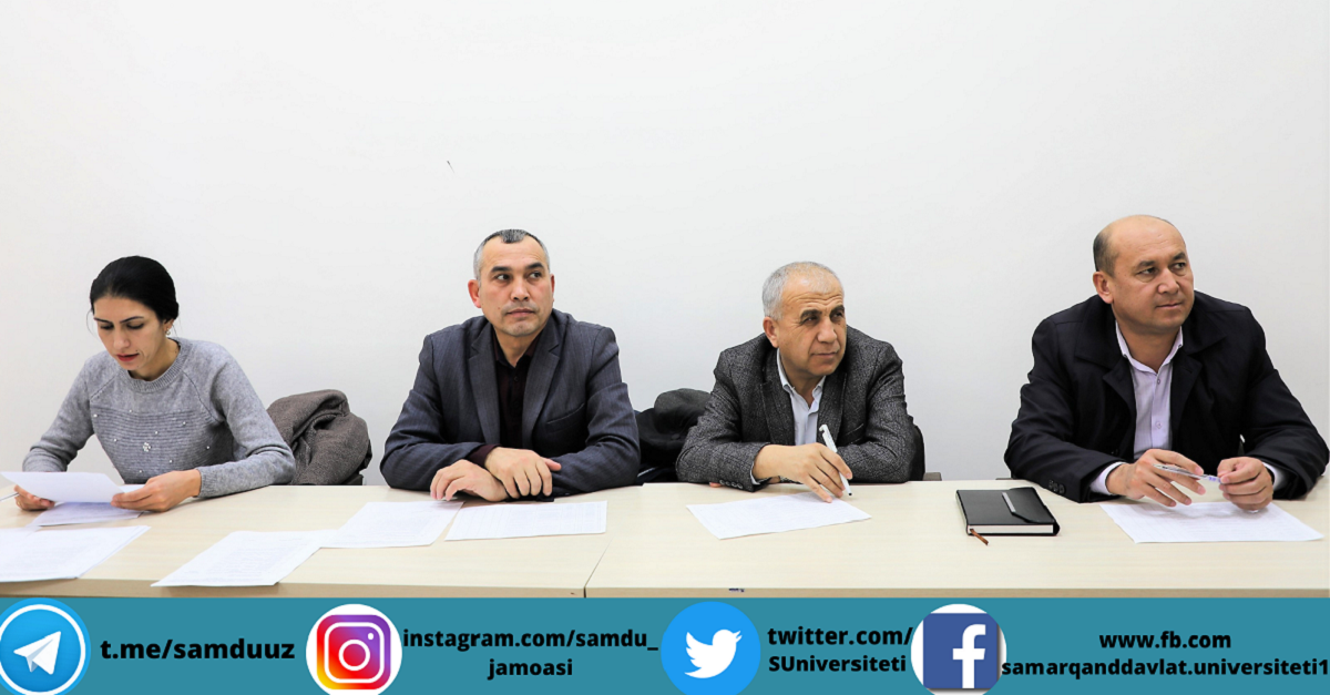 Samarqand davlat universitetida tadqiqotchilar faoliyati monitoring qilinmoqda...