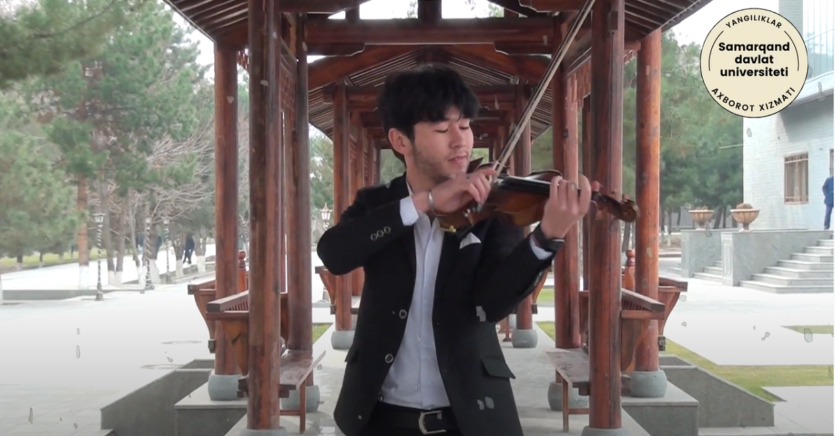 Samarqand davlat universiteti sport faoliyati va san'at fakulteti talabasi Shohrux Erkaboyev ijodidan