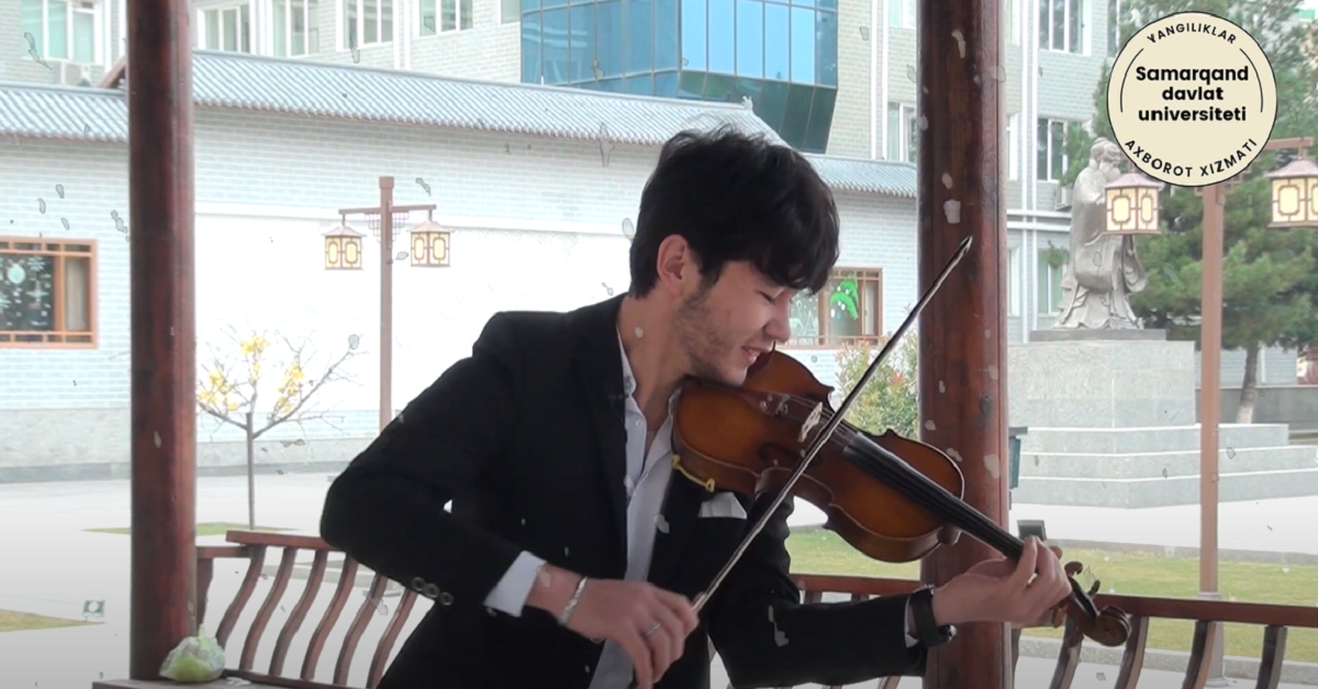 Самарқанд давлат университети спорт фаолияти ва санъат факультети талабаси Шоҳрух Эркабоев ижодидан
