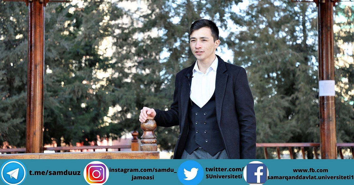 Самарқанд давлат университети филология факультети талабаси Шаҳризод Шодиев ижодидан
