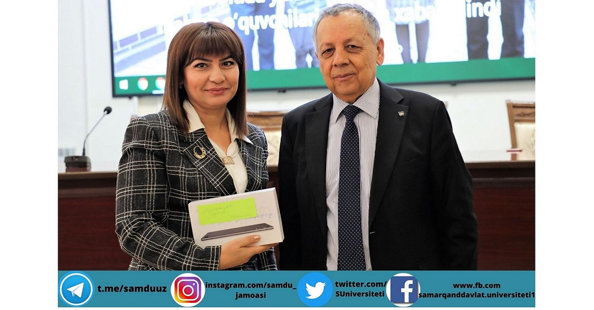 Самарқанд давлат университетининг 94 тьютори учун хизмат планшетлари тарқатилди