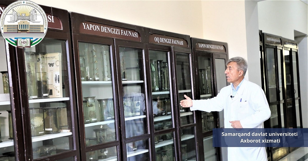 Samarqand davlat universiteti dengiz hayvonlari kolleksiyasi