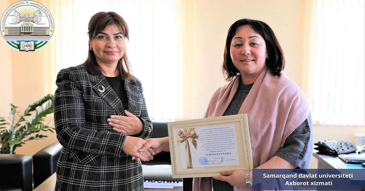 Самарқанд давлат университети ва вилоят Меҳрибонлик уйи ҳамкорлиги...