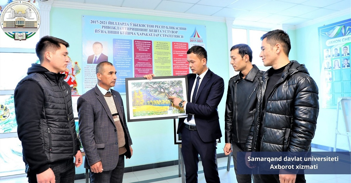 Самарқанд давлат университети спорт фаолияти ва санъат факультети талабаси Жасур Алиев ижодидан