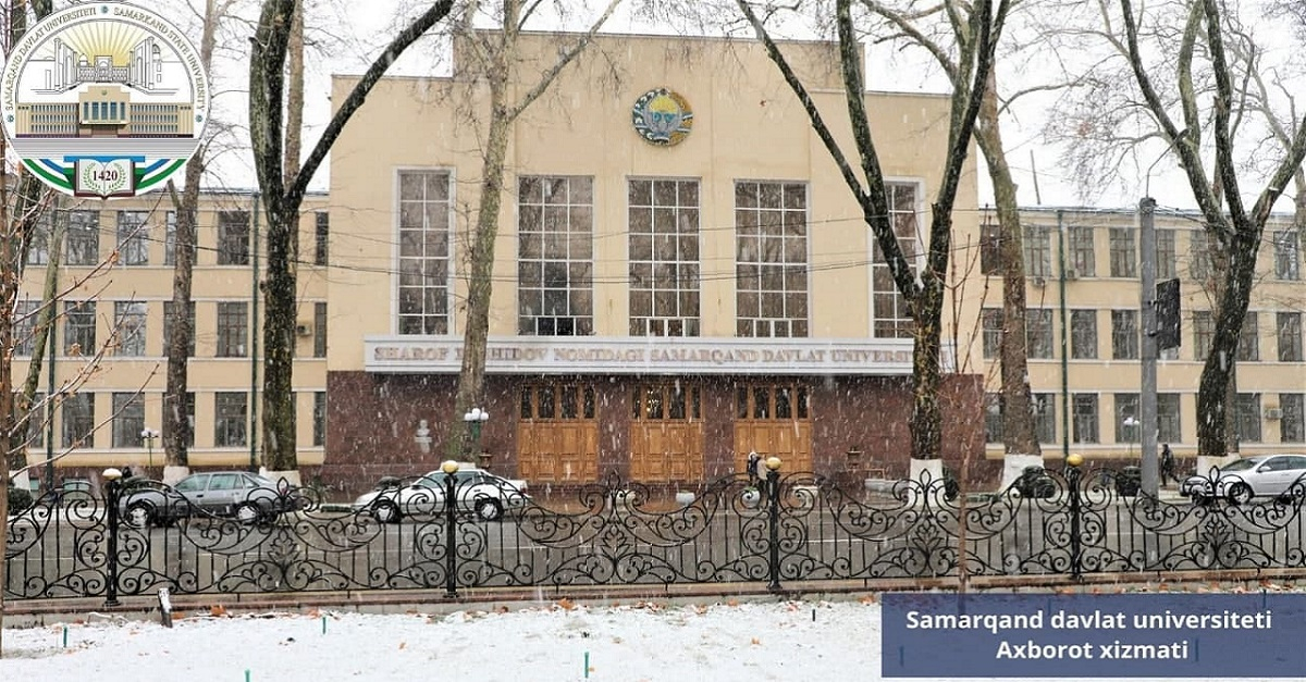 Қорга бурканаётган университет хиёбони