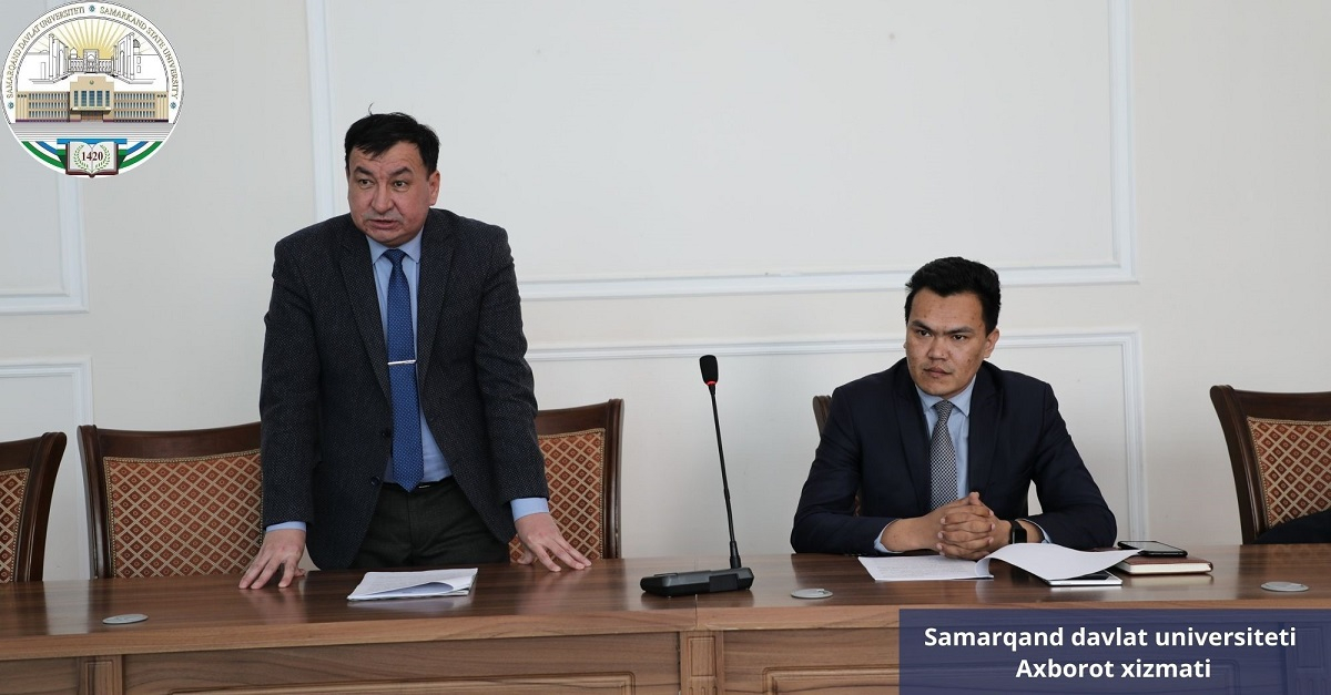 Самарқанд давлат университети коррупцияга қарши курашиш бўйича талаба-ёшлар клубининг дастлабки муҳокамаси бўлиб ўтди