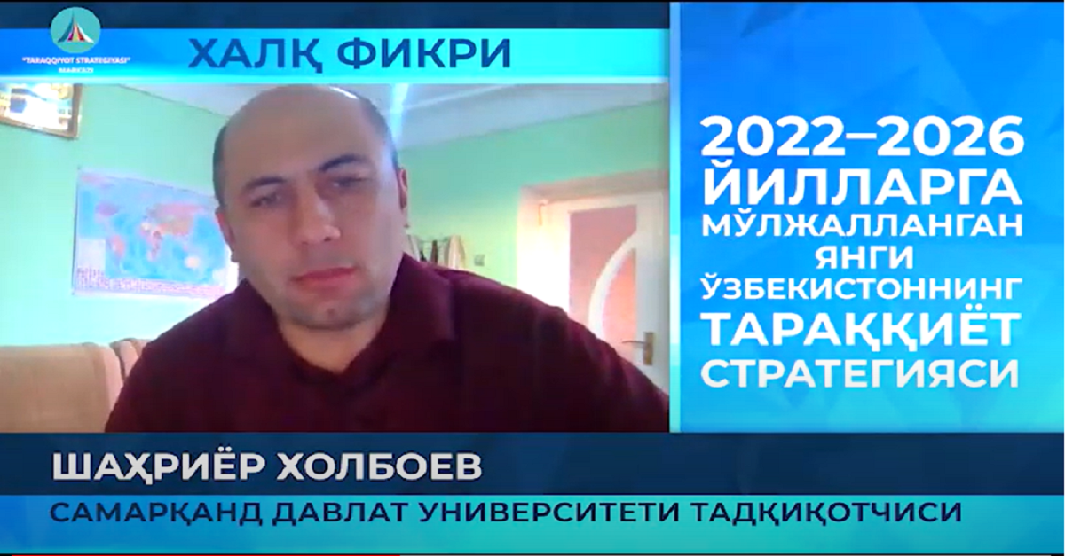 Yangi O‘zbekistonning taraqqiyot strategiyasi