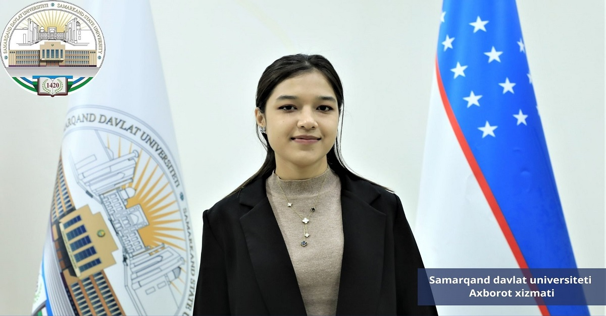 Mohigul Abruyeva Samarqand davlat universiteti filologiya fakulteti talabasi, Navoiy nomli davlat stipendiyasi sohibi