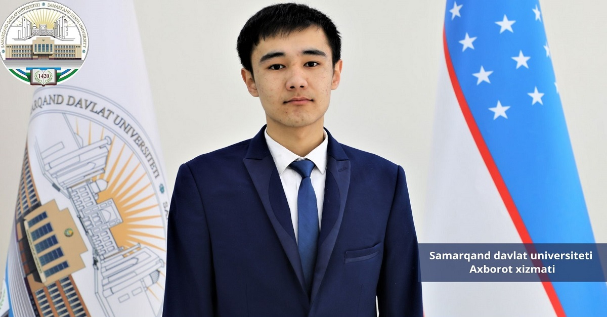 Отабек Эсанов — Самарқанд давлат университети рақамли технологиялар факультети талабаси, Улуғбек номли давлат стипендияси соҳиби