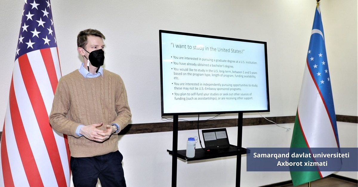 Samarqand davlat universiteti talabalari AQSH ilmiy adabiyotlaridan foydalanish imkoniyatiga ega bo‘ldi
