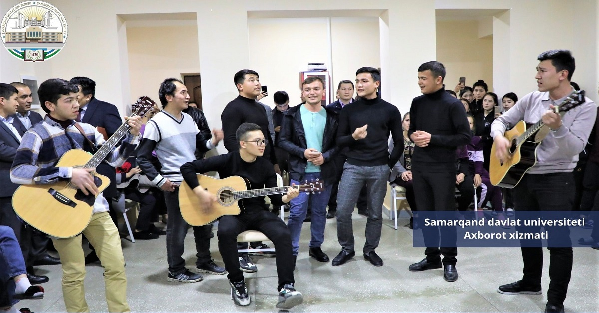 Самарқанд давлат университети 8-сонли талабалар турар жойида “Ёшлар кечаси” ўтказилди