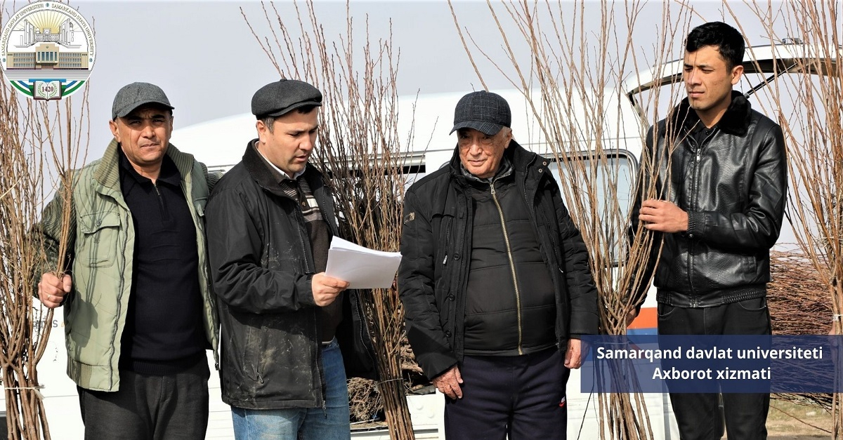 Qo'shrabot tumanida Samarqand davlat universiteti bog'i yaratildi