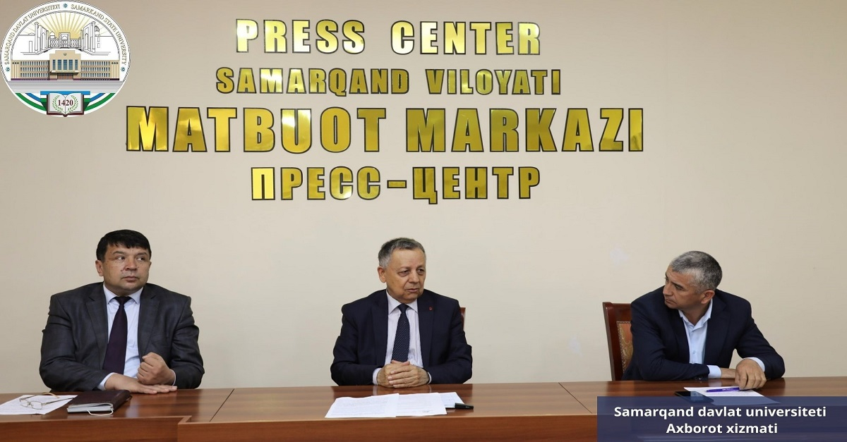 Самарқанд вилояти матбуот уйида Самарқанд давлат университети мутасаддилар иштирокида 