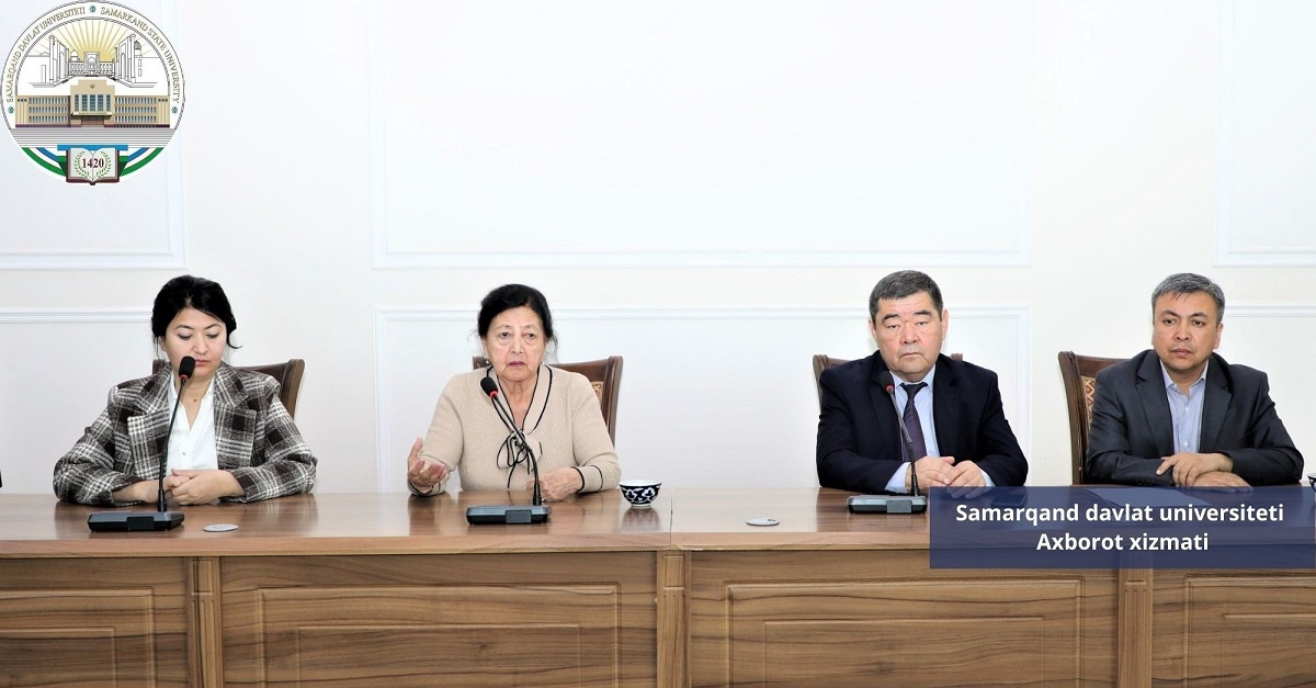 A meeting between the academic and youth was held at Samarkand State University