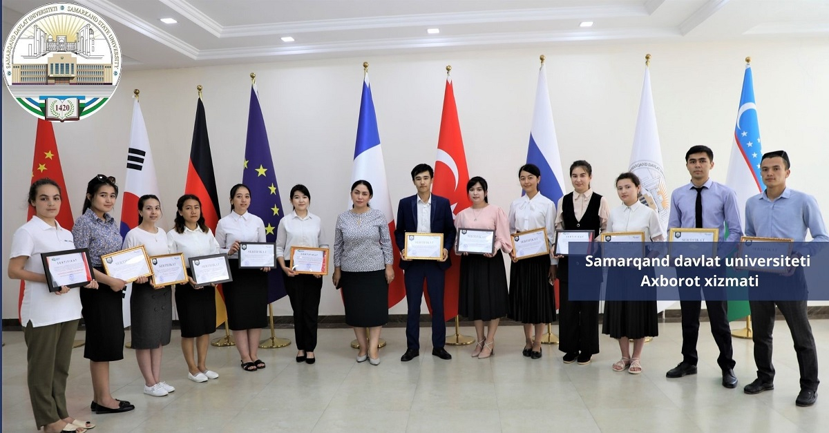 Samarqand davlat universiteti: o‘quv semestrini a’lo baholarga topshirib, jamoat ishlarida faol bo‘lgan 60 nafar talabaga pul mukofotlari topshirildi