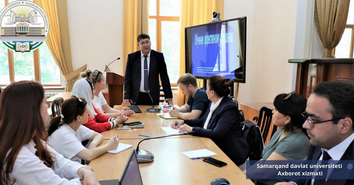  A seminar for Russian language teachers was organized at Samarkand State University