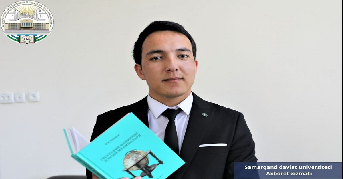 Egamberdi Iskandarov, a student of the Faculty of Geography and Ecology of Samarkand State University, won a ticket to the Republican stage of the Republican Scientific Olympiad in Geography