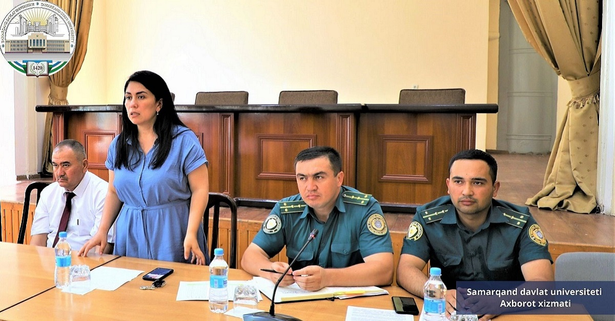 A round table was held among students on crime prevention