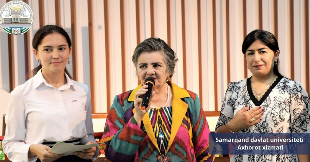 Samarkand State University held a competition among students on the topic 