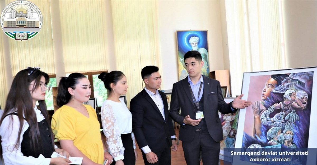 Samarkand State University hosted an exhibition of drawings on topic: 