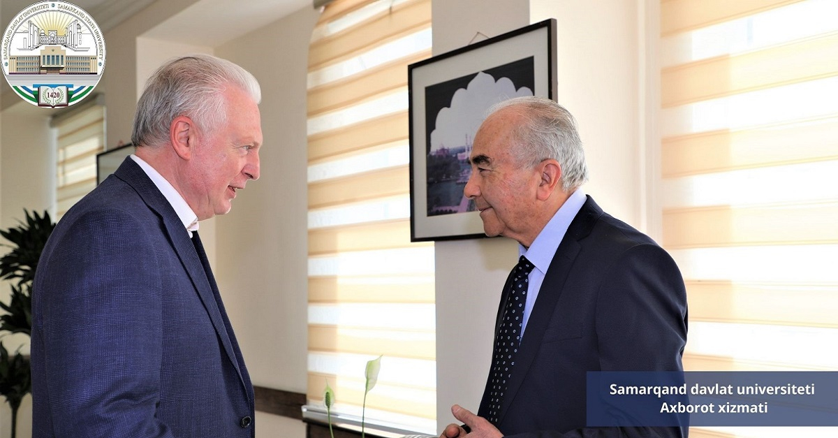Samarkand State University was visited by a delegation led by the rector of St. Petersburg State University of Economics Igor Maksimtsev
