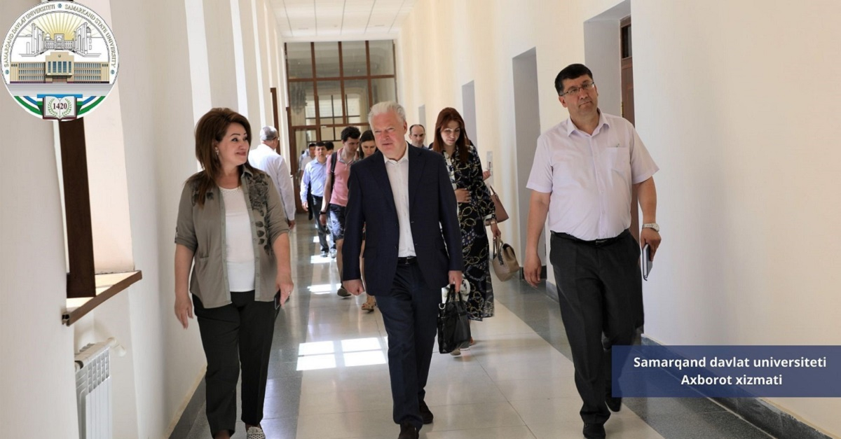 The visit of the delegation of St. Petersburg State University of Economics to Samarkand State University continues