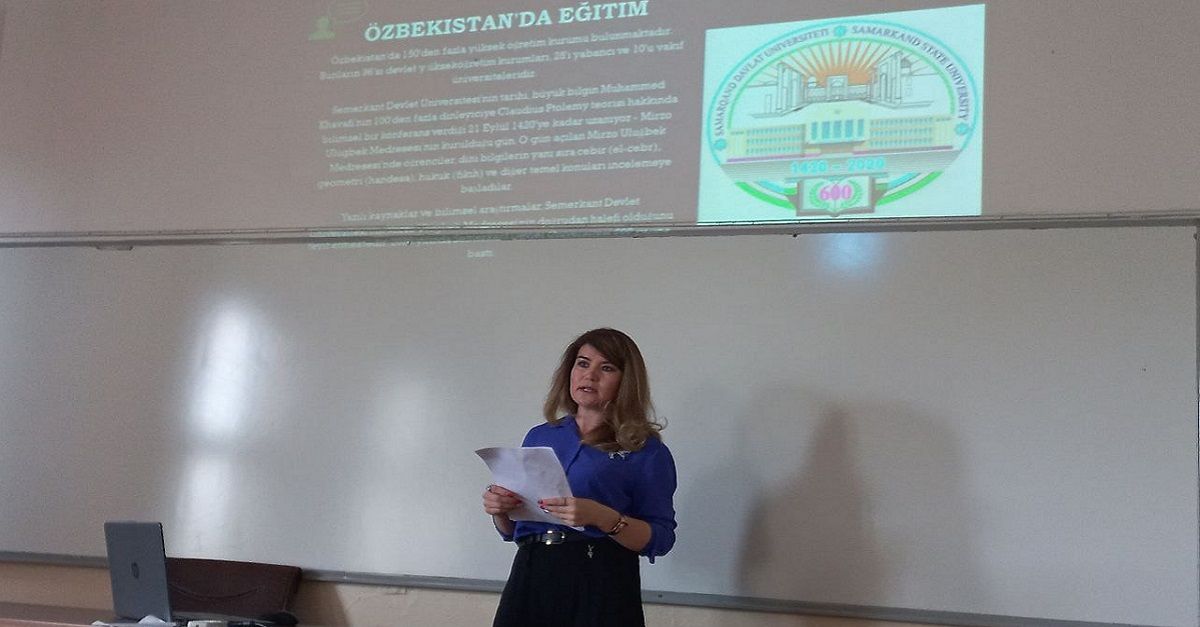 Lecturer of Samarkand State University held an open lecture in Istanbulbulkom