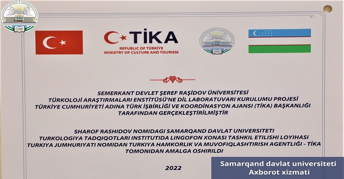 The Research Institute of Turkology at Samarkand State University invites you to study at the Turkish Language Center...